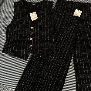 Zara NWT Vest and Pants 2 Piece Set Bloggers Fav